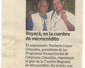 Boyaca 7 días Micorcredito 2009